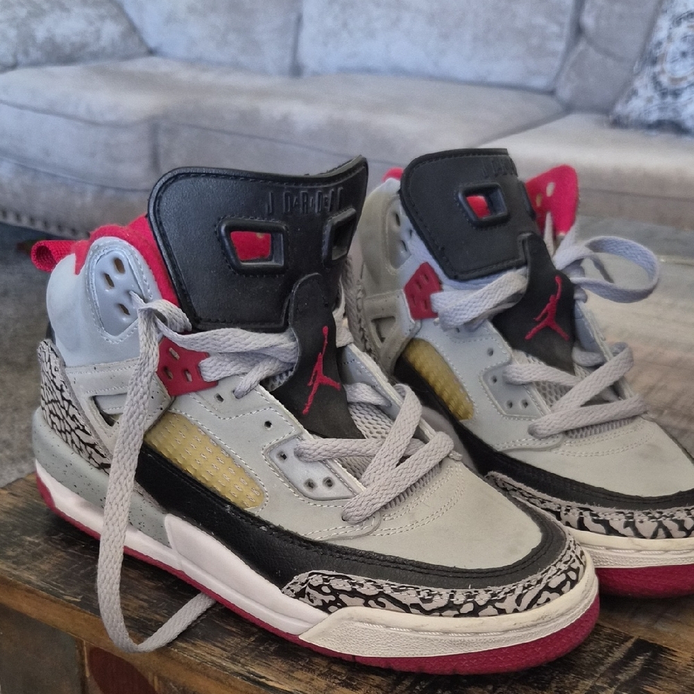 Jordan Sneakers - Black, Red, Gray, Yellow Size 5 In Mens